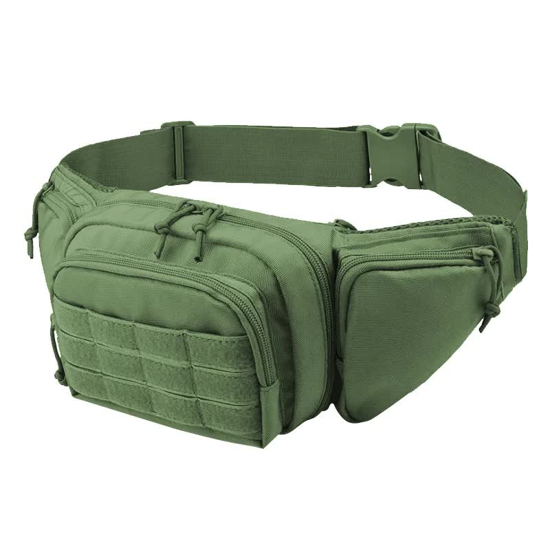 Green Rugged Tactical Waist Pack - MOLLE Outdoor Fanny Bag for Hiking Cycling & Travel Tristar Online