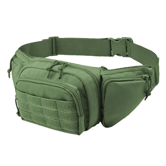 Green Rugged Tactical Waist Pack - MOLLE Outdoor Fanny Bag for Hiking Cycling & Travel Tristar Online