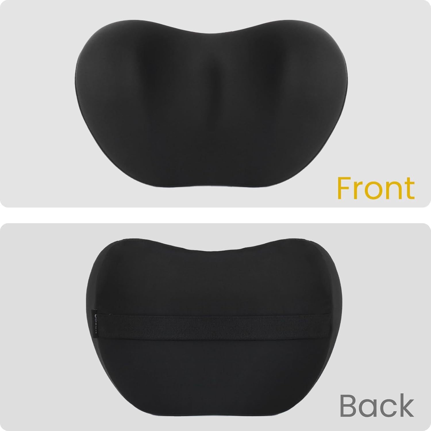 Brown Ergonomic Memory Foam Car Headrest & Lumbar Support Cushion Set - Driving Comfort Neck & Back Pillow Tristar Online