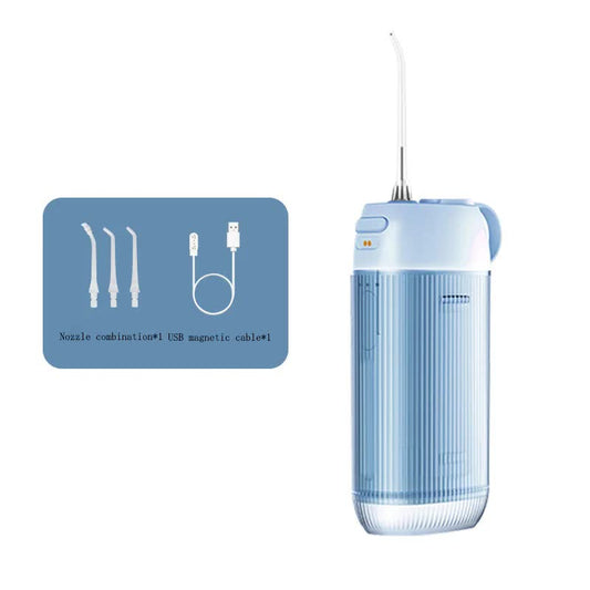 Blue Advanced Portable Water Flosser - USB Rechargeable Cordless Oral Irrigator, 3 Modes, IPX7 Waterproof for Travel & Home Tristar Online