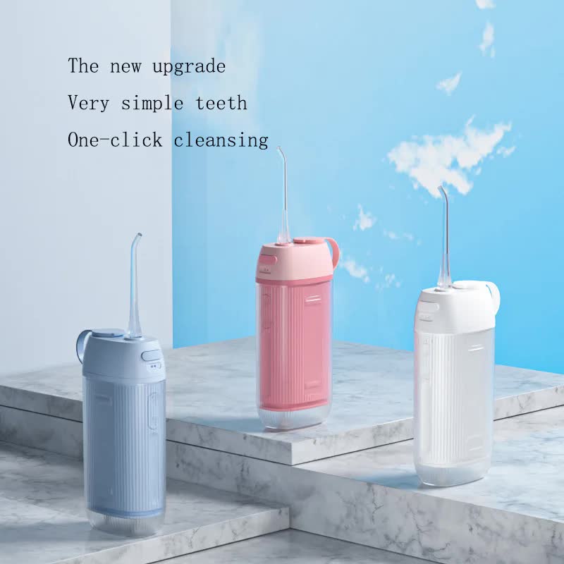 Blue Advanced Portable Water Flosser - USB Rechargeable Cordless Oral Irrigator, 3 Modes, IPX7 Waterproof for Travel & Home Tristar Online