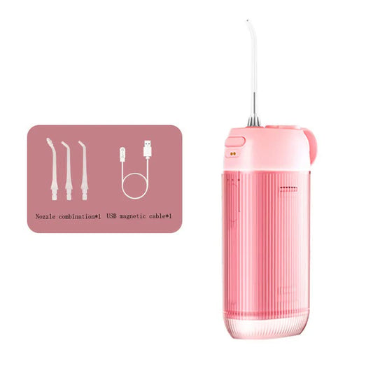 Pink Advanced Portable Water Flosser - USB Rechargeable Cordless Oral Irrigator, 3 Modes, IPX7 Waterproof for Travel & Home Tristar Online