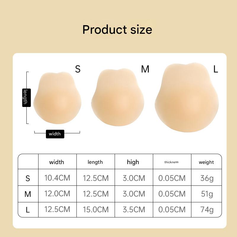 Size S 3 Pairs Skin Color Reusable Silicone Breast Lift Nipple Covers - Invisible Adhesive Bra Pasties for Seamless Lift & Coverage Tristar Online