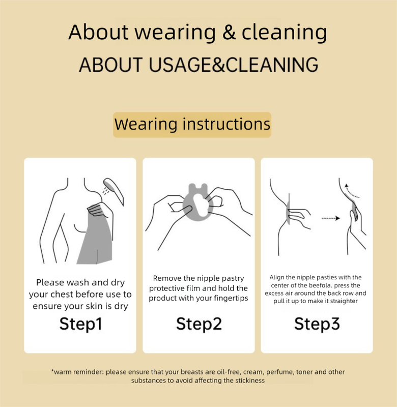 Size S 3 Pairs Skin Color Reusable Silicone Breast Lift Nipple Covers - Invisible Adhesive Bra Pasties for Seamless Lift & Coverage Tristar Online