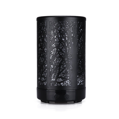 Black Forest Design Iron Essential Oil Diffuser - 7 Color LED Ultrasonic Cool Mist Humidifier 100ml Tristar Online