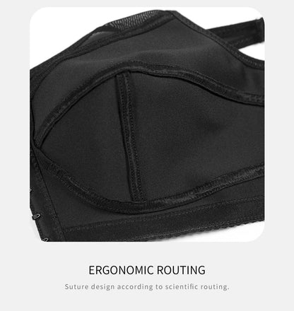 2 Pcs Size 3XL Women's Wireless Large-Cup Lace Bra with Front Clasp - Comfortable, Breathable, Black Tristar Online