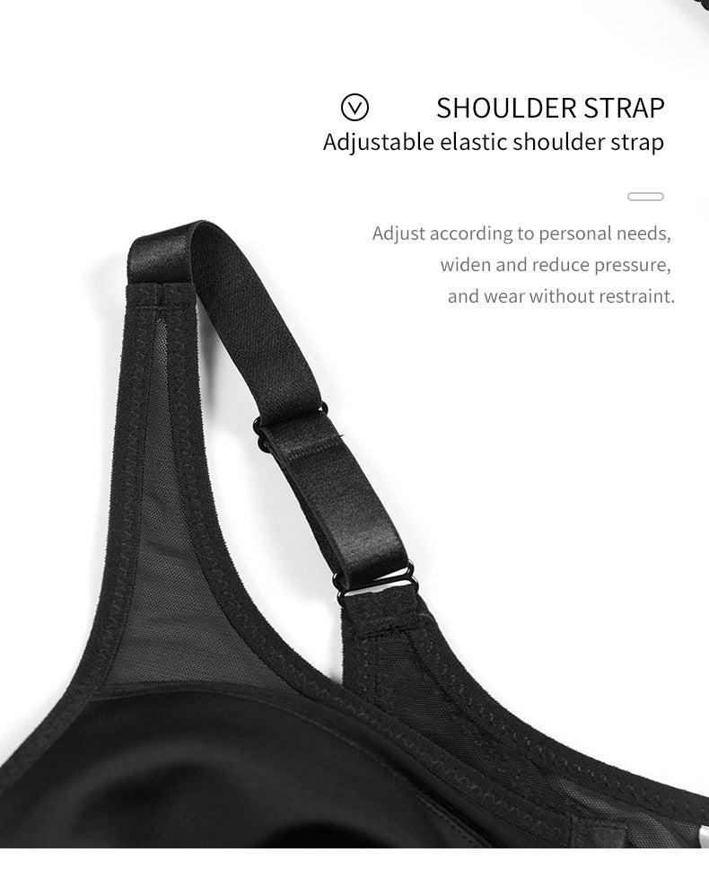 2 Pcs Size 5XL Women's Wireless Large-Cup Lace Bra with Front Clasp - Comfortable, Breathable, Black Tristar Online