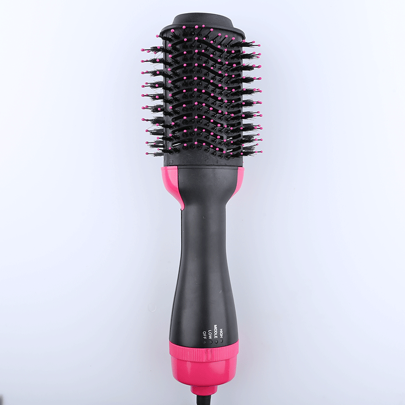 Pink And Grey One-Step Hair Dryer & Volumizer Hot Air Brush - Salon Styler for Drying, Smoothing & Volume Tristar Online