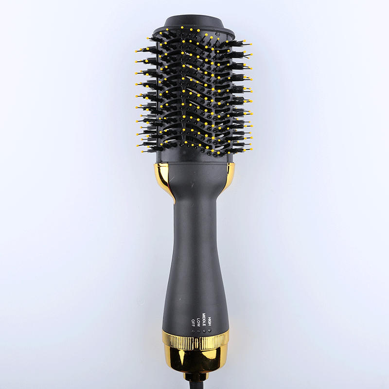 Gold And Grey One-Step Hair Dryer & Volumizer Hot Air Brush - Salon Styler for Drying, Smoothing & Volume Tristar Online