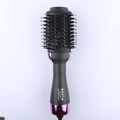 Purple And Grey One-Step Hair Dryer & Volumizer Hot Air Brush - Salon Styler for Drying, Smoothing & Volume Tristar Online