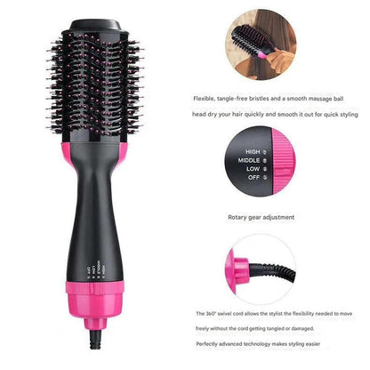 Purple And Grey One-Step Hair Dryer & Volumizer Hot Air Brush - Salon Styler for Drying, Smoothing & Volume Tristar Online