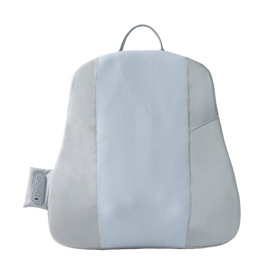 Grey Slim Wireless Shiatsu Back Massager Cushion - Rechargeable Heated Massage Pad for Full Back Relief Tristar Online