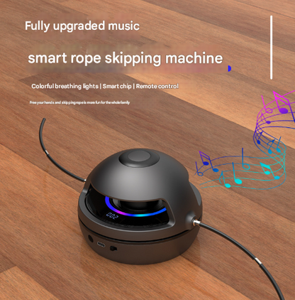 Blue Smart Electric Jump Rope Machine with Bluetooth Music, Remote Control & LED Lights Tristar Online