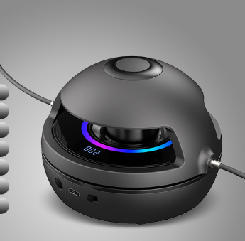 Black Smart Electric Jump Rope Machine with Bluetooth Music, Remote Control & LED Lights Tristar Online