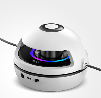 White Smart Electric Jump Rope Machine with Bluetooth Music, Remote Control & LED Lights Tristar Online