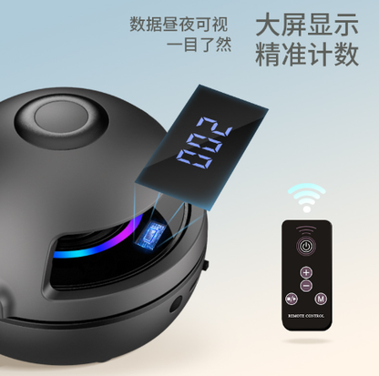 White Smart Electric Jump Rope Machine with Bluetooth Music, Remote Control & LED Lights Tristar Online