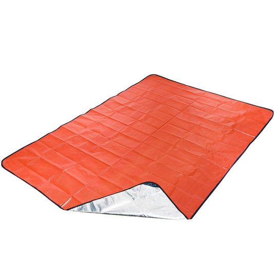 Heavy Duty PE Emergency Survival Blanket - Waterproof Thermal Reflective Tarp (Orange/Silver) Tristar Online