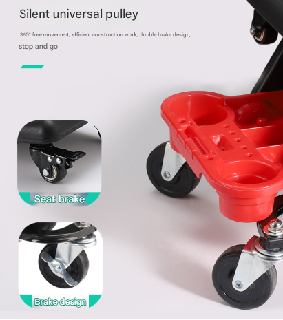 Auto Repair Polishing Stool - Detachable Seat Car Wash Tool Creeper Stool Tristar Online