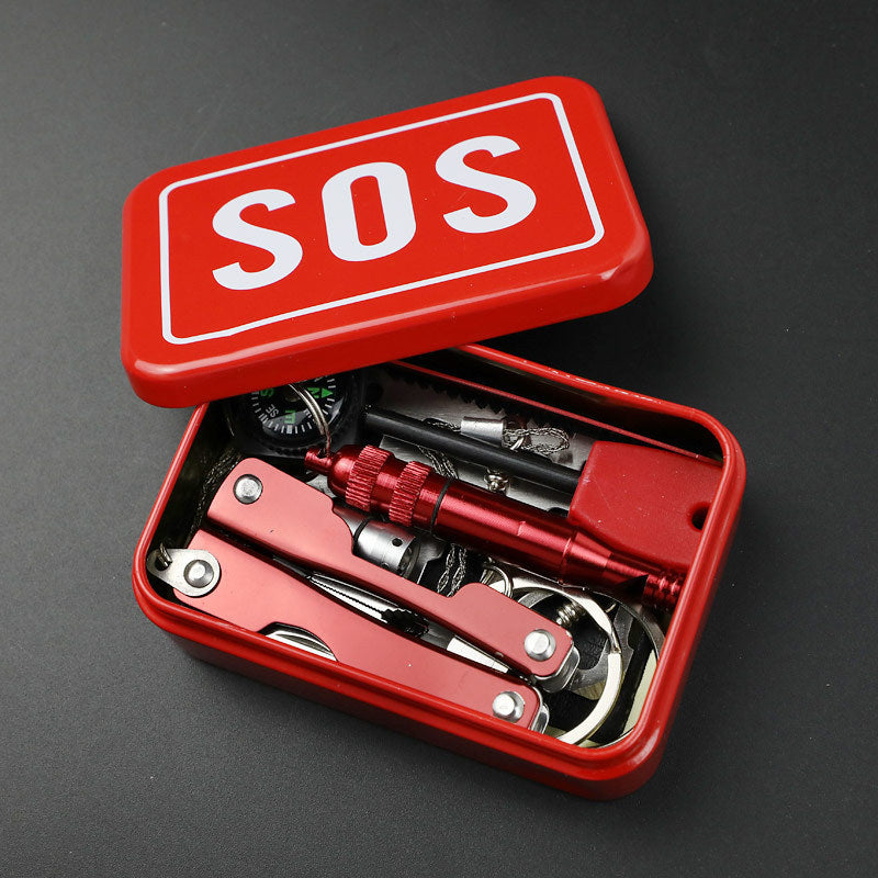 Compact SOS Survival Kit - 194 g Emergency Multi-Tool Set for Outdoor Adventures Tristar Online