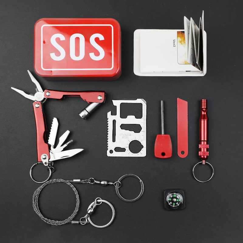 Compact SOS Survival Kit - 194 g Emergency Multi-Tool Set for Outdoor Adventures Tristar Online