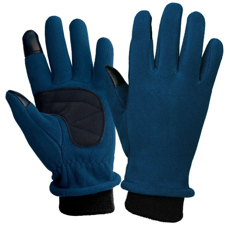 M Navy Blue Warm Windproof Touchscreen Gloves - Anti-Slip Grip for Winter Cycling & Outdoor Sports Tristar Online