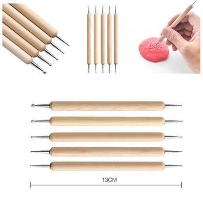 32-Piece Pottery Tool Set with Cloth Bag - DIY Clay Sculpting Kit for Kids Tristar Online