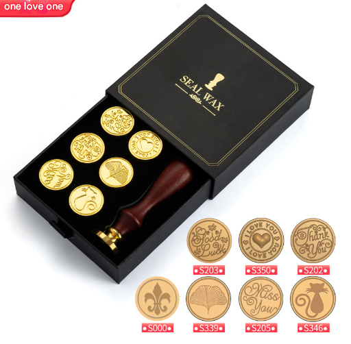 Love 2-Piece Retro Sealing Wax Stamp Set - 11.3 x 11.3 x 3.6 cm DIY Gift Box Kit for Handmade Crafts Tristar Online