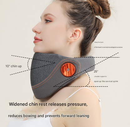 Remote Control Grey Multi-Mode Cervical Traction Neck Massager with Heat Therapy Tristar Online