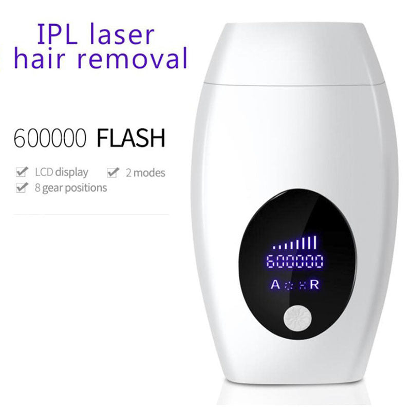 IPL Laser Hair Removal Device - 600,000 Flashes, 8 Intensity Levels, LCD Display & 2 Modes(white) Tristar Online
