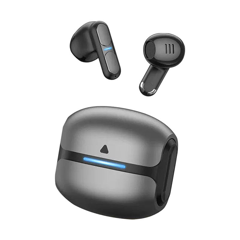 TWS Wireless Earbuds with Bluetooth 5.3 - 13mm Drivers, 21H Playtime, LED Charging Case(grey) Tristar Online