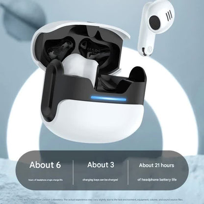 TWS Wireless Earbuds with Bluetooth 5.3 - 13mm Drivers, 21H Playtime, LED Charging Case(grey) Tristar Online