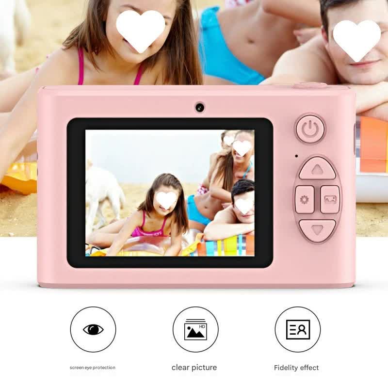 Ultra HD 4K Dual Lens Digital Camera - 44MP, 4X Zoom, 2.4" Screen, Complete with 64GB Card (pink) Tristar Online