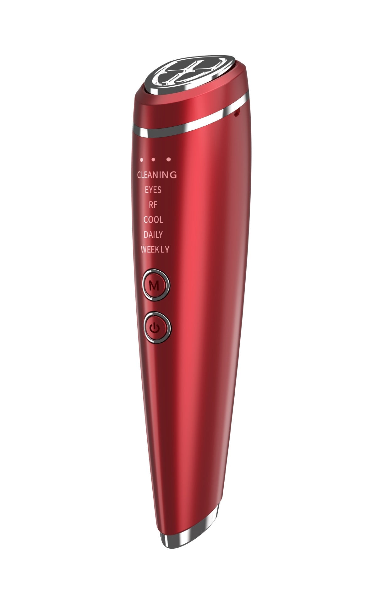 Multi-Function Facial Beauty Device - 6 Modes, 3 Intensity Levels, LED Therapy & Magnetic Charging(red) Tristar Online