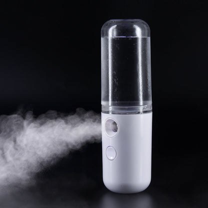 Two Portable Nano Facial Sprayer - 50ml USB Rechargeable Moisturizing Disinfectant Sprayer(white) Tristar Online
