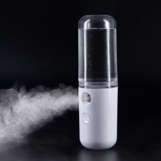 Two Portable Nano Facial Sprayer - 50ml USB Rechargeable Moisturizing Disinfectant Sprayer(white) Tristar Online