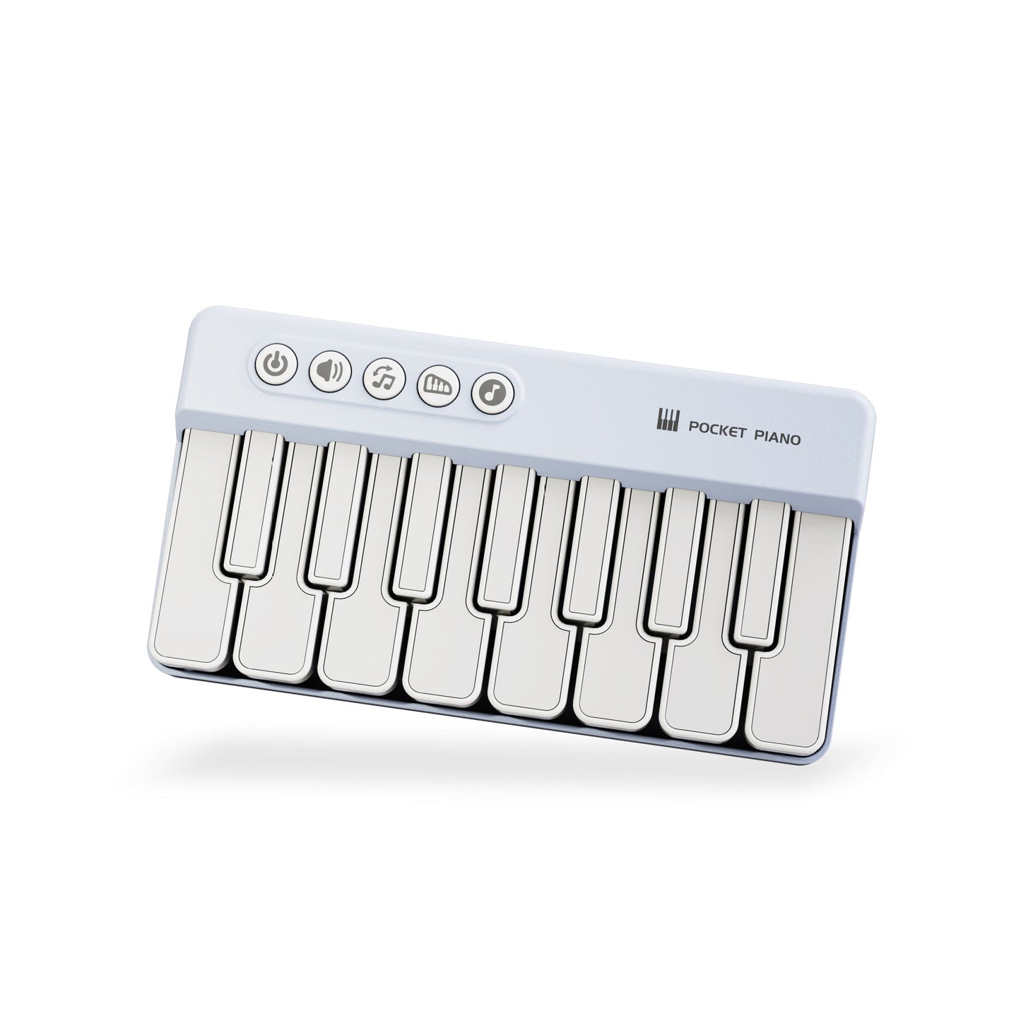 Mini Pocket Piano Electronic Keyboard - 20 Keys, Multiple Modes, LED Lights, Portable Musical Toy(blue) Tristar Online