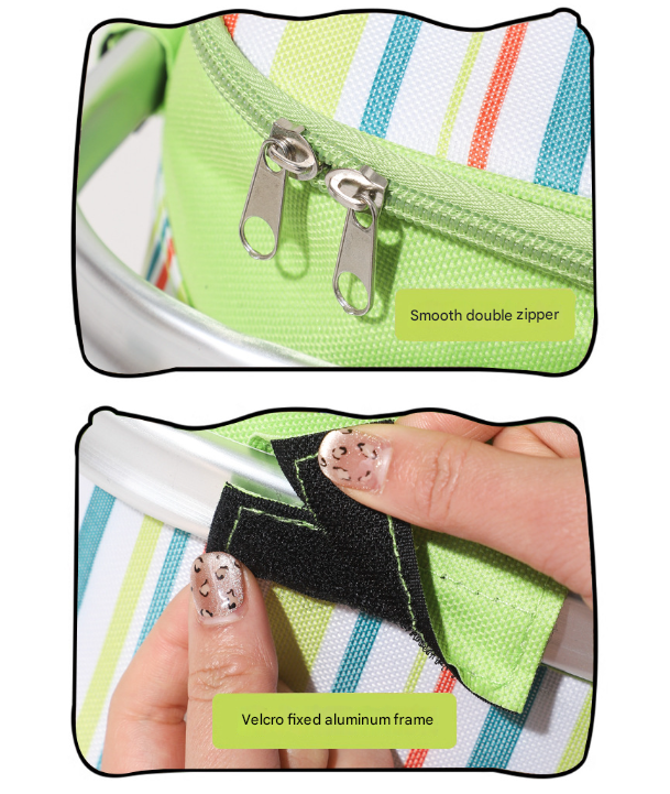 Pink and Floral Pattern Large 27L Foldable Insulated Picnic Basket Cooler Bag - Lightweight Thermal Hamper with Aluminum Handles for Outdoor, Shopping & Camping Tristar Online