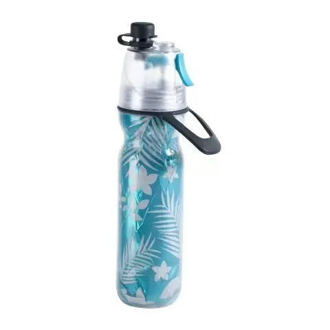 Cyan 500ML Insulated Sports Water Bottle with Cooling Mist - Triple-Layer Design Keeps Drinks Cold for Hours - Portable PE Misting Bottle Tristar Online