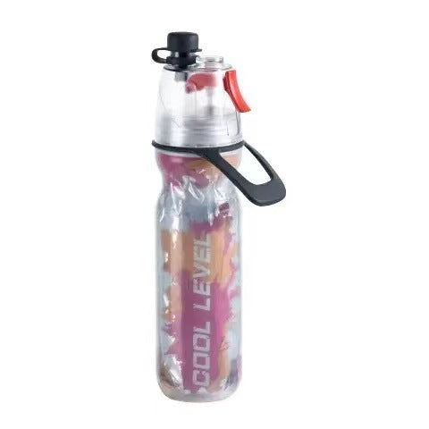 Red 500ML Insulated Sports Water Bottle with Cooling Mist - Triple-Layer Design Keeps Drinks Cold for Hours - Portable PE Misting Bottle Tristar Online