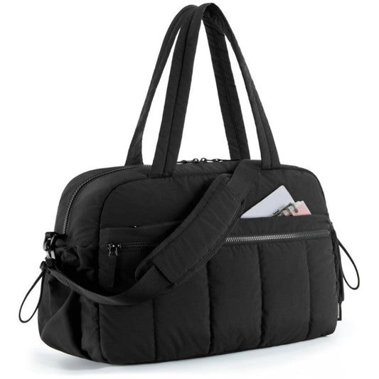 Black Versatile Carry-On Travel Duffel Bag - Airline Personal Item Size with Waterproof Wet Pocket & Trolley Sleeve Tristar Online