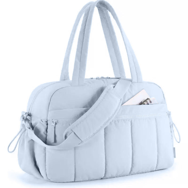 Light Blue Versatile Carry-On Travel Duffel Bag - Airline Personal Item Size with Waterproof Wet Pocket & Trolley Sleeve Tristar Online