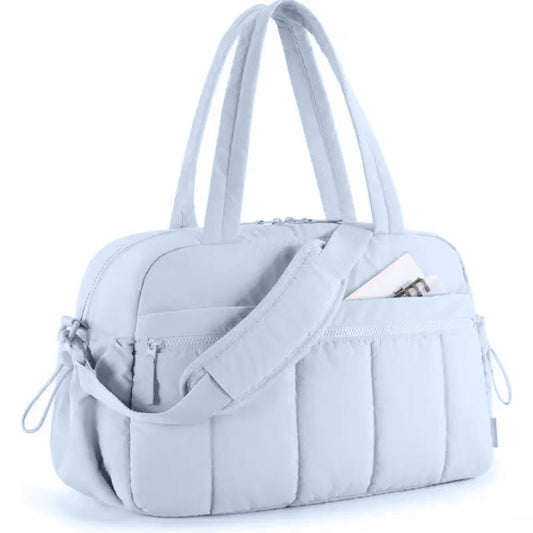 Light Blue Versatile Carry-On Travel Duffel Bag - Airline Personal Item Size with Waterproof Wet Pocket & Trolley Sleeve Tristar Online