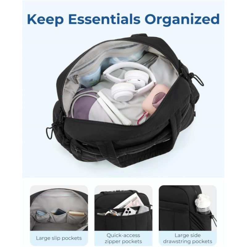 Light Blue Versatile Carry-On Travel Duffel Bag - Airline Personal Item Size with Waterproof Wet Pocket & Trolley Sleeve Tristar Online