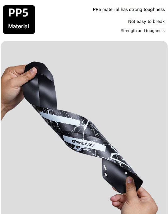 Style B Black and Green Lightweight Bicycle Rear Mudguard - Adjustable PP5 Fender for MTB, Road & Folding Bikes (NOT for V-Brakes) Tristar Online