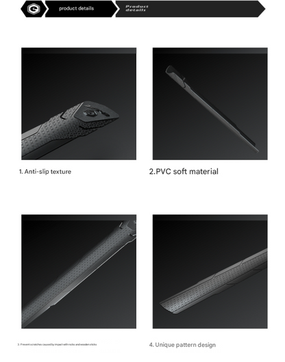 2 Pcs Red Durable Bicycle Frame Down Tube Protector Sticker  - Anti-Scratch Guard for MTB & Road Bikes Tristar Online