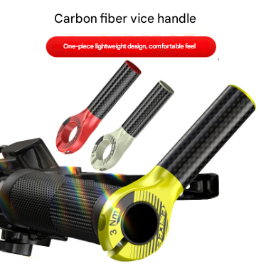 Black Ultralight Carbon Fiber Bicycle Bar Ends - Ergonomic Anti-Slip Grips for MTB & Hybrid Bikes (22.2mm) Tristar Online