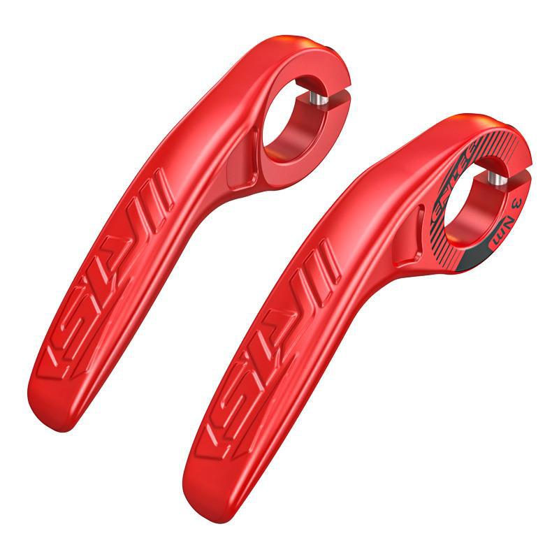 Red Ultralight Ergonomic Bike Bar Ends - High-Strength Composite Horn Grips (22.2mm) Tristar Online