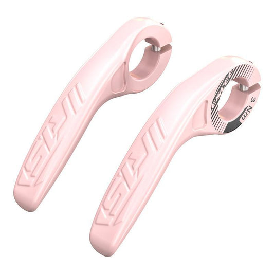 Pink Ultralight Ergonomic Bike Bar Ends - High-Strength Composite Horn Grips (22.2mm) Tristar Online