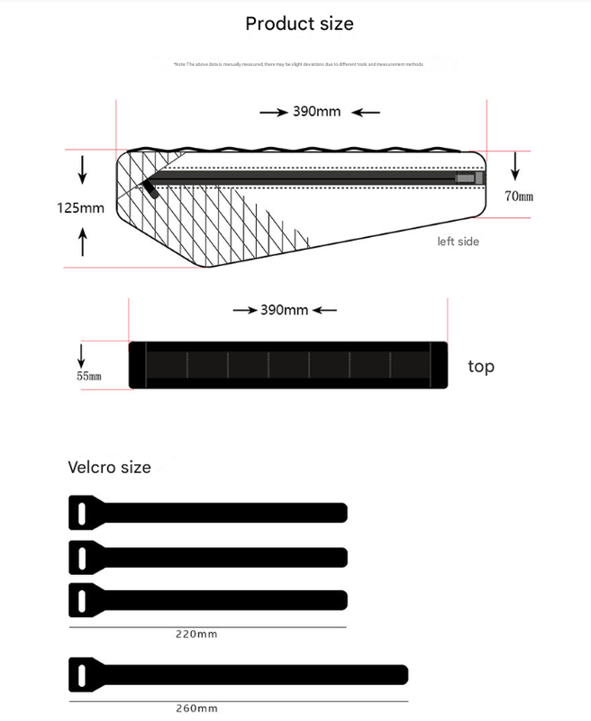 Black and Green Waterproof Bicycle Frame Bag - 2.5L Slim Top Tube Storage Pouch for Cycling Essentials Tristar Online