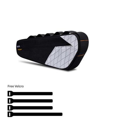 Black and White Waterproof Bicycle Frame Bag - 2.5L Slim Top Tube Storage Pouch for Cycling Essentials Tristar Online